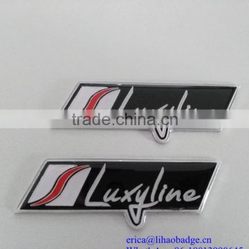 high quality zinc alloy metal tag with epoxy stickers