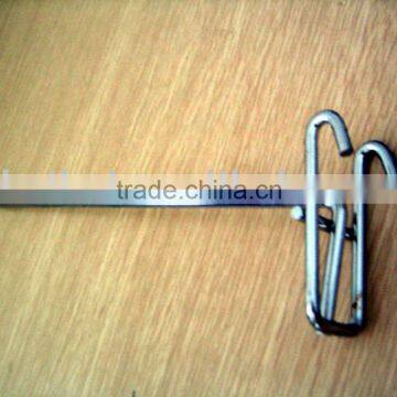 Single line chrome plated hook