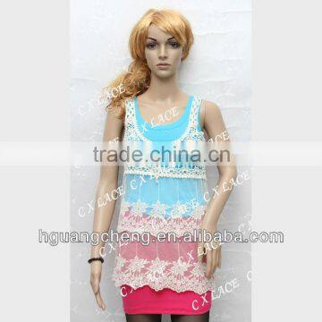 Wholesale summer crochet mesh lace tops