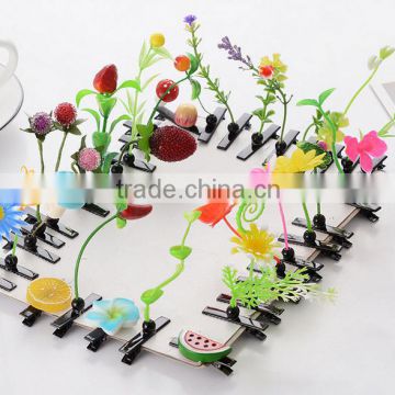 cute fancy baby hairbands plastic butterfly hair claw clip