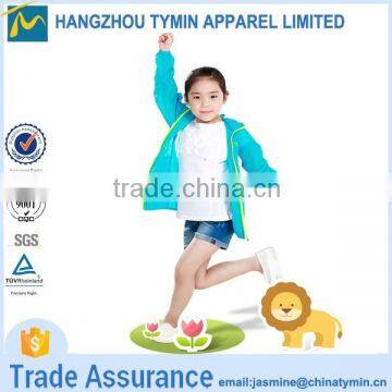 Hot sale good quality waterproof kids trendy china wholesale skin jacket