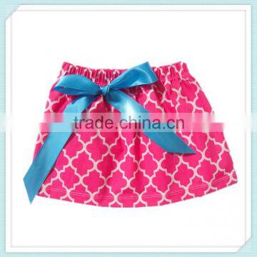 New Fashion Baby Skirt Cotton Chevron Baby Girls Mini Skirt Beautiful Baby Girls Short Skirts Quatrefoil Pattern Kids Skirt