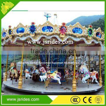 2016 hot sale carousel horses ride for amusement park ride