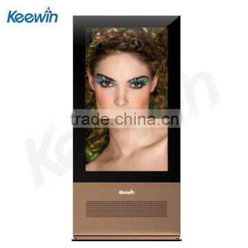 65" high brightness 2500nits reversible outdoor LCD monitor with fan cooling,ultrathin 14cm thickness
