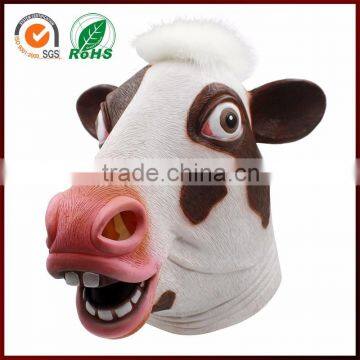 female latex cow mask halloween cowgirl costume