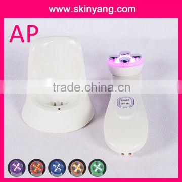 Korea best selling ultrasonic beauty machine with CE and ROHS approveal with rechargeable portable skin care rejuvenation beau