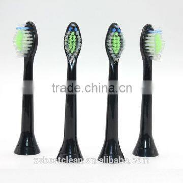 China Toothbrush head manufacturer wholesale adult toothbrush head HX6064 for Philips sonicare,Black