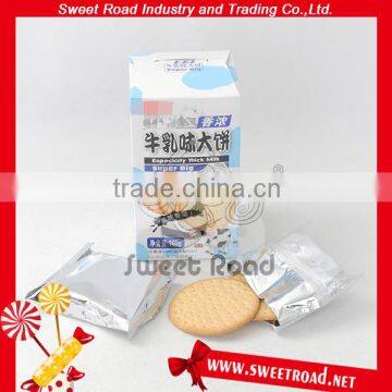 Big Round Shape Milk Flvour Biscuit in Display box