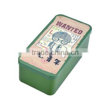 rectangle tin box for pencil pencil case with compartments wholesale pencil tin box