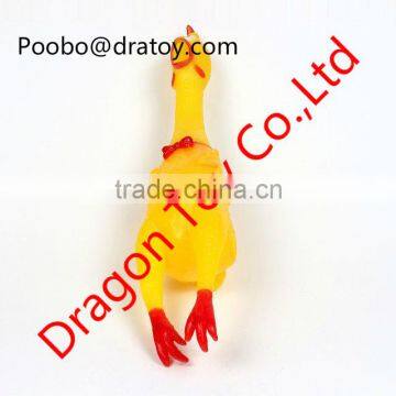 Promotional toys Squeeze Shrilling Screaming Chicken