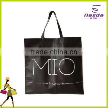 black ultrasonic shopping bag with printing