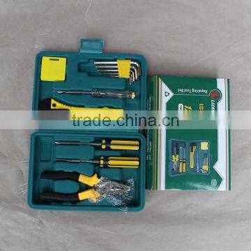 Wholesale Professional 12pcs Household Tools Set With Screwdrivers Cutting Pliers and Plastic Tools Box photo-3