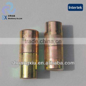 Yellow Zinc German Type Grease Nipple Coupler Used for Lubrication