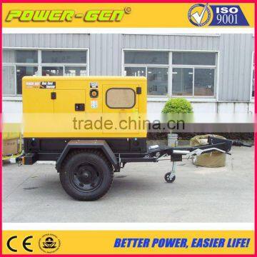 TOP SELLER!!! POWER-GEN Silent 10KW Trailer Mounted Diesel Generator