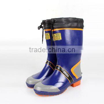 Men's waterproof rubber working boots wholesale custom logo rain boots