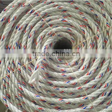 Cheapest PP Polypropylene Warning Rope For Sale White With Red And Blue Tracer photo-5