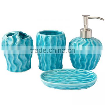 4-Piece Ceramic Bath Accessory Set