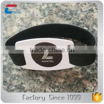 Custom LOGO printing RFID Stretch Wristband Strap + PVC Tag MIFARE Ultralight