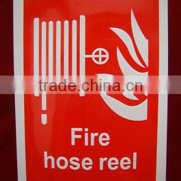 Printing label custom fire hose reel pvc sticker