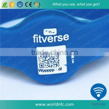QR Code Barcode Festival Fabric Wristbands / RFID NFC Wristbands for Events photo-3