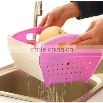 kitchen plastic folding plastic fruit vegetable basket dropping water basket vegetables drop