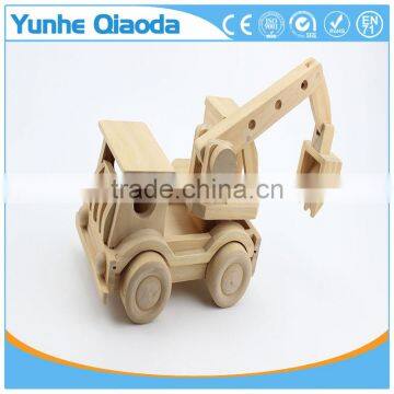 Wood 3D Vehicle Puzzles Rooter Truck 3D Woodcraft Kit Assemble Paint DIY 3D Puzzle Toys for Kids Adults the Best Birthday Gift photo-5