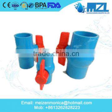 MZL PVC ball valve and pvc pipe fittings with best quality