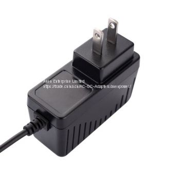 24W AC Adapter with US Plug,GS,CE, UL approval, VI Efficiency, 24V1A 12V2A 12V1.5A 24V0.8A Power Adapter