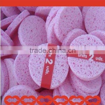 face cleaning cellulose sponge puff