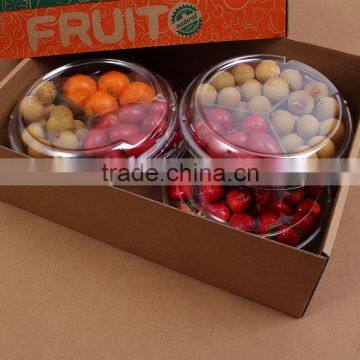 Clear Plastic 3 Compartment Box for Fruit/disposable Plastic Container/PET Plastic Box photo-3