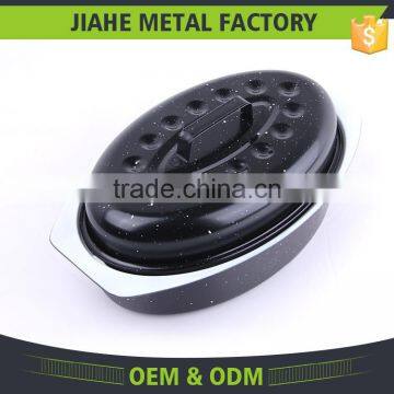 SGS Certification Ceramic Chicken Oval Pan Roaster With Rack photo-4