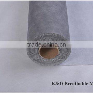 water proof non woven raw material breathable membrane single ply roofing