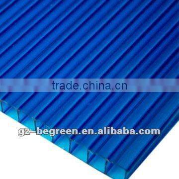 6mm blue opaque colored industrial panel pc roofing lowes hollow polycarbonate sheet