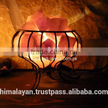 Metal Salt Lamp Basket/Feng Shui Salt Lamps/Iron Basket Salt Lamp/Metal Fire Basket photo-6