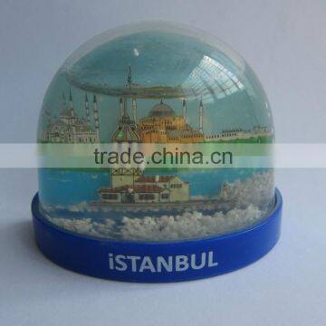 Snow Globe With The Magnet,Fridge Magnet For Tourist Souvenirs,OEM Fridge Magnet Plastic Photo Snow Globe photo-6