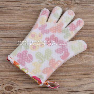 Kitchen Tool Glove for Chef Silicone Cotton Mitt photo-3