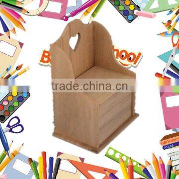 unfinished hanging wooden unusual pencil case with lid wholesale