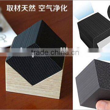 New Arrival Honeycomb Activated Carbon Air Purifier With a Wooden Holder Superfine Particle Carbon Air Purifier photo-3