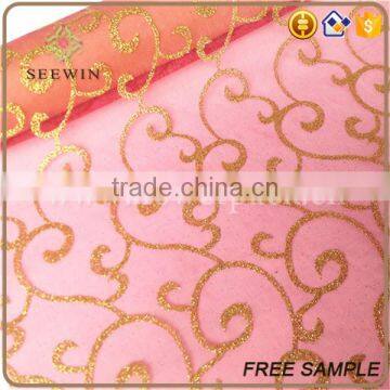 Bronze Printing Sheer Organza Rolls photo-2
