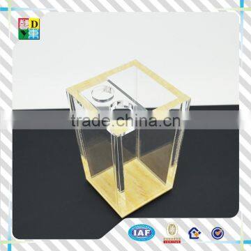 2016 hot sale acrylic toothbrush holder simple deign acrylic barthroom set high transperant acrylic soap display acrylic cotton