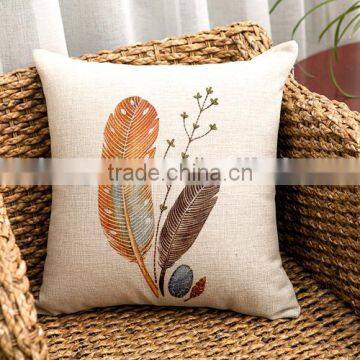 plume printed decorative throw pillows case STPC038