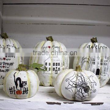 Custom Haunted House Decorative Resin Ghost Pumpkin photo-3