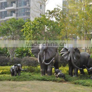 Metal Garden Deco Elephant Outdoor Large Statue Bronze Sculpture for Sale photo-3