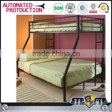 High quality steel cot bed kd structure student bed style 2 layer metal bunk bed