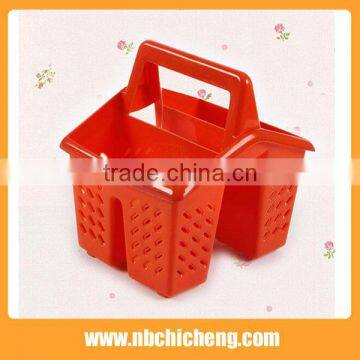 Bath Plastic Storage Holder Colors Storage Basket photo-5