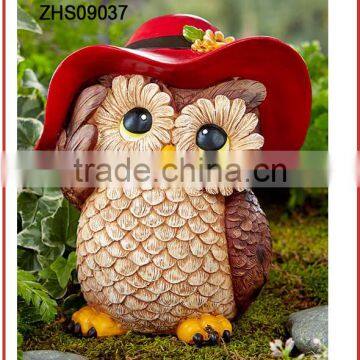 polyresin garden owl decoration