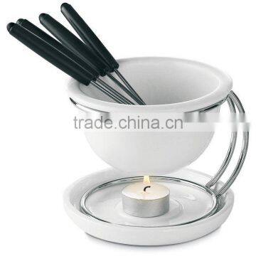 fondue,ceramic fondue,fondue casserole, fondue pot, porcelain pot,ceramic pot