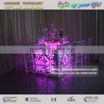 Led Lighted Acrylic Dining Use Wedding Table for Sale photo-3