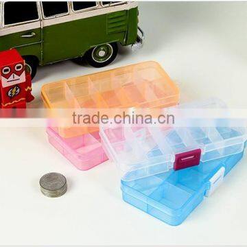 10 Slots Clear Plastic DIY Divider Container Box Electronic Components Storage Box photo-4