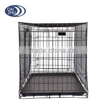 Black Cheap Poultry Farming Equipment Metal Large Steel Iron Dog Cage photo-3